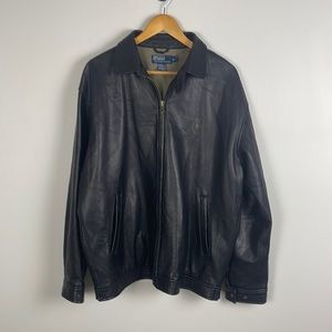 Polo Ralph Lauren Leather Jacket. Size L.